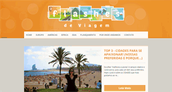 Desktop Screenshot of flashesdeviagem.com.br